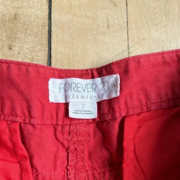 Forever 21 Red Shorts | Red Shorts | Forever 21 | Cotton Shorts - Picture 4 of 7